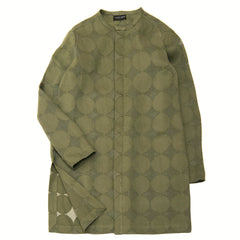 NUNO Tunic Top: "Burnout Balls" (Olive, Small/Medium)