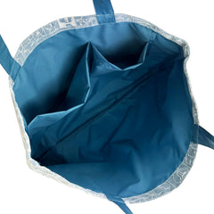 NUNO Special Edition Tote: "25 Faces" (White/Blue)
