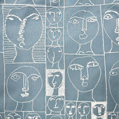 NUNO Special Edition Tote: "25 Faces" (White/Blue)
