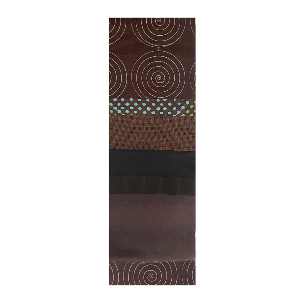NUNO Runner/Scarf: "NUNO OriOri®" (Brown F7)
