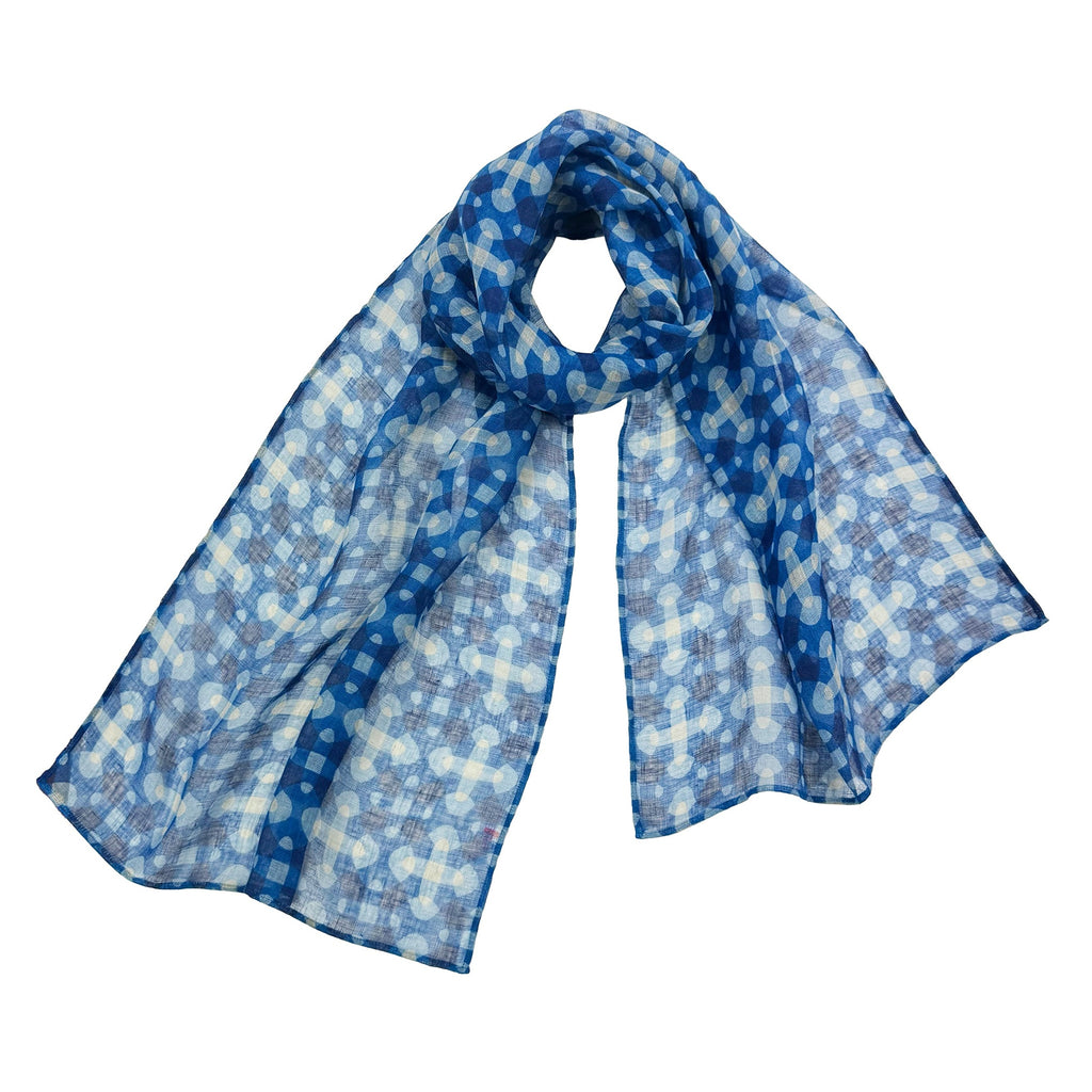 NUNO Scarf: "Chladni" (Blue)