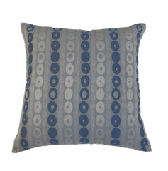 NUNO Throw Pillow Pair: "Donuts" (Blue)