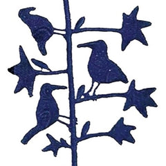 NUNO Lace Necklace: "Birdies" (Dark Navy)