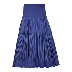 NUNO Loomed Skirt: "New Stripe" (Blue/Black)