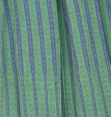 NUNO Loomed Skirt: "Dot Stripe" (Green/Blue)