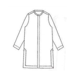 NUNO Tunic Top: "Hoshigaki" (Beige w/ Natural White Washi Paper, Medium/Large)