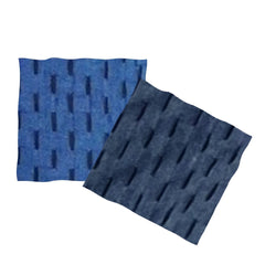 NUNO Coat: "Sashiko Even Stitches" (Reversible Blue/Navy, Large)