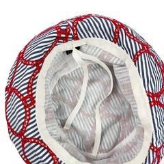 NUNO Bucket Hat: "String of Pearls" (Red/White/Gray)