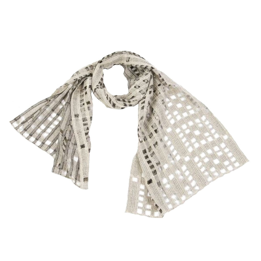 NUNO Scarf: "Cavern" (Natural White)