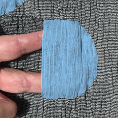 NUNO Narrow Scarf: "Pockets" (Lapis/Black)