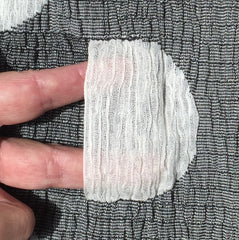 NUNO Narrow Scarf: "Pockets" (White/Black)