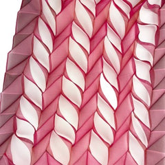 NUNO Scarf: "Tanabata" (Pink w/ Burgundy Shading)