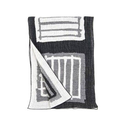 NUNO Scarf: “Warps & Wefts” (White/Black)