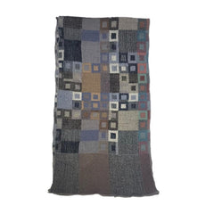 NUNO Narrow Shawl: "Glass Mosaic" (Blue Mix)