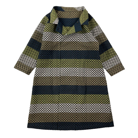 NUNO Coat: "Connect-the-Dots" (Green Mix)