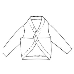 NUNO Bolero/Shrug: "Continuous Plaid" (Blue)