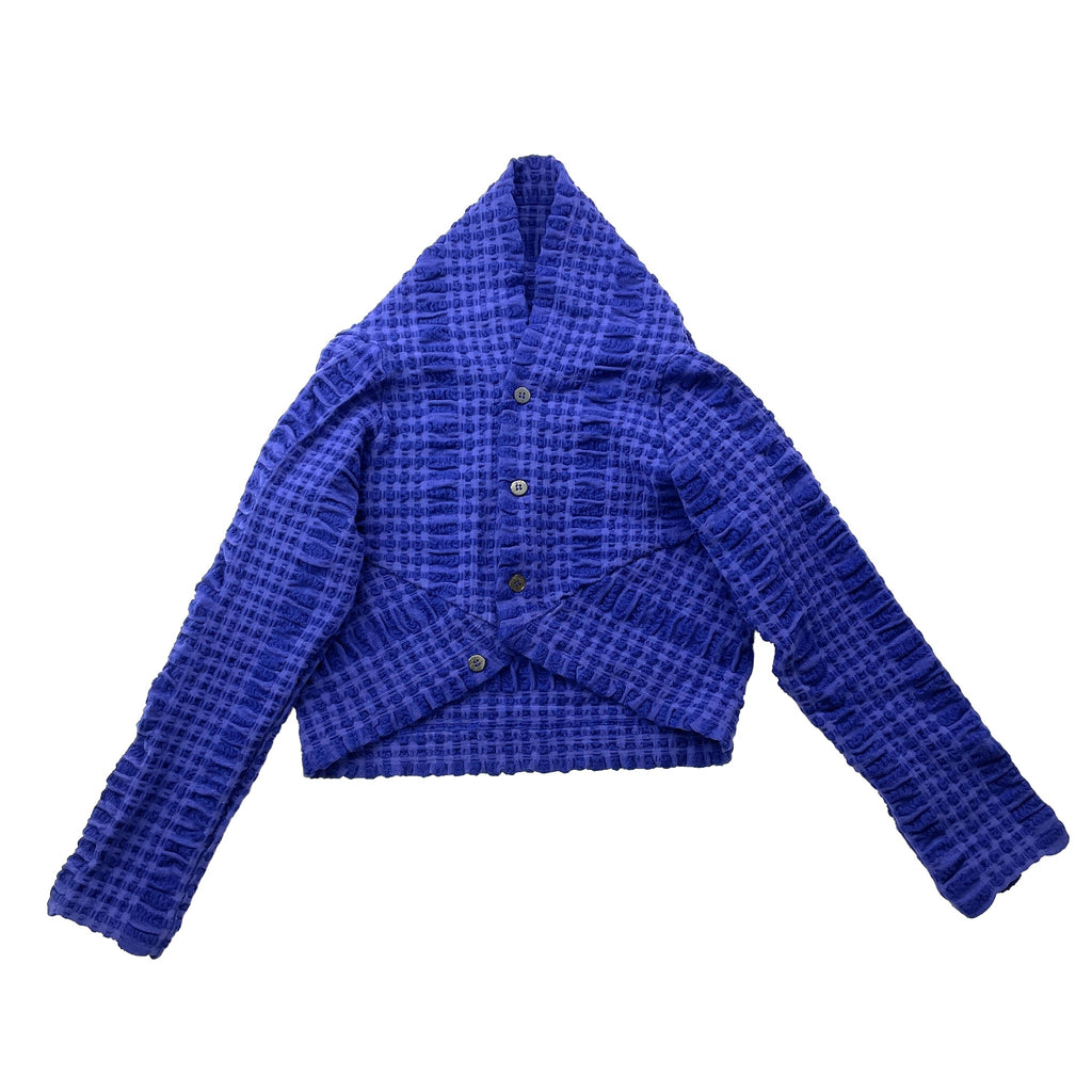 NUNO Bolero/Shrug: "Continuous Plaid" (Blue)