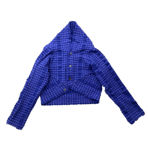 NUNO Bolero/Shrug: "Continuous Plaid" (Blue)