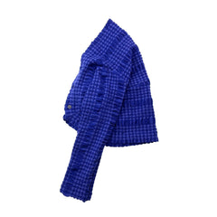 NUNO Bolero/Shrug: "Continuous Plaid" (Blue)