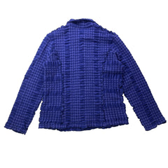 NUNO Fitted Shirt: "Continuous Plaid" (Blue, Large)