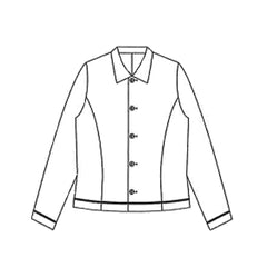 NUNO Fitted Shirt: "Continuous Plaid" (Blue, Large)