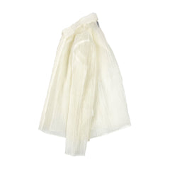 NUNO Blouse: "New Organdy Crepe" (Natural White, Small/Medium)