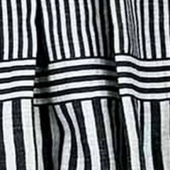 NUNO Loomed Skirt: "New Stripe" (White/Black)
