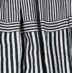 NUNO Loomed Tunic Dress: "New Stripe" (White/Black)