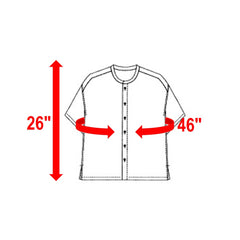 NUNO Collarless Blouse: "Itomaki" (White & Gray w/ White Embroidery)