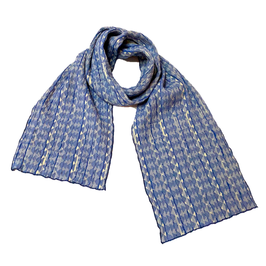 NUNO Scarf: "Trap Triangle" (Blueberry)