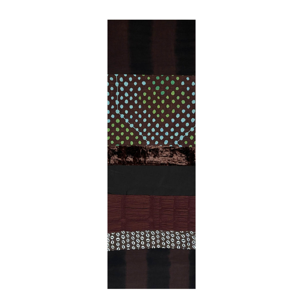 NUNO Runner/Scarf: "NUNO OriOri®" (Brown F11)