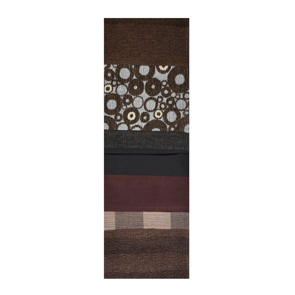 NUNO Runner/Scarf: "NUNO OriOri®" (Brown F12)