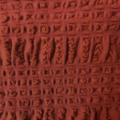 NUNO Bolero/Shrug: "Continuous Plaid" (Reddish Brown)