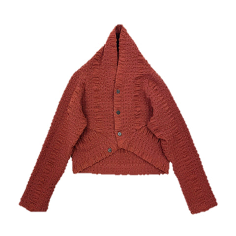 NUNO Bolero/Shrug: "Continuous Plaid" (Reddish Brown)