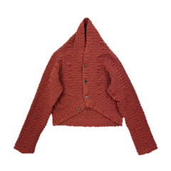 NUNO Bolero/Shrug: "Continuous Plaid" (Reddish Brown)