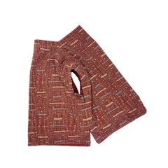 NUNO Pullover Vest: "Wool Gauze Embroidery" (Burgandy, One Size Fits Most)