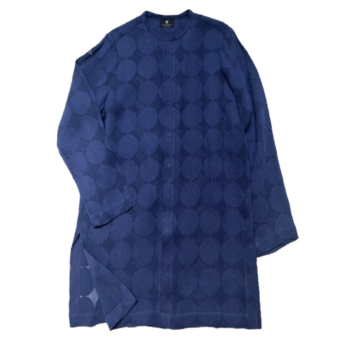 NUNO Tunic Top: "Burnout Balls" (Lapis, Medium/Large)