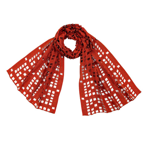 NUNO Scarf: "Cavern" (Persimmon)