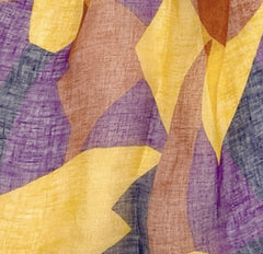 NUNO Scarf: "Buttercup" (Gold/Purple/Bronze)