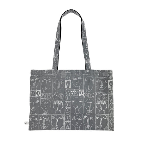 NUNO Special Edition Tote: "25 Faces" (White/Black)
