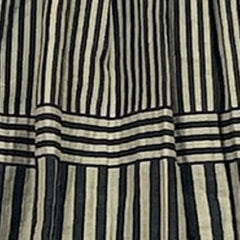 NUNO Loomed Skirt: "New Stripe" (Beige/Black)
