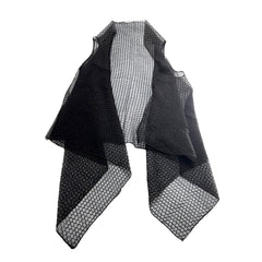 NUNO Silk Vest: "Bubble Wrap" (Black)