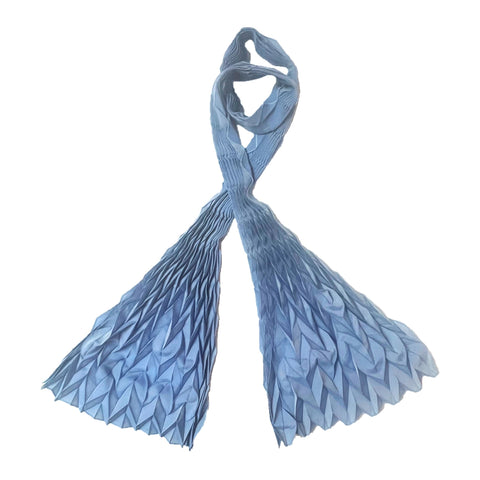 NUNO Scarf: "Polygami" (Gray Blue)