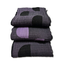 NUNO Narrow Scarf: "Pockets" (Purple/Black)