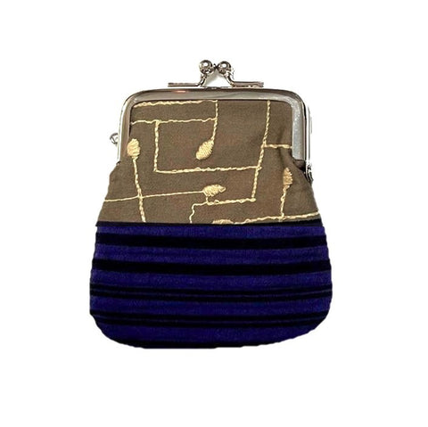 NUNO Coin Purse: "OriOri" (Brown/Purple/Black)