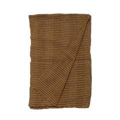 NUNO Shawl: "Honeycomb Stripe" (Red/Gold)