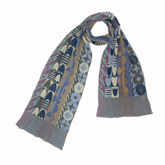 NUNO Narrow Shawl: "Sundance" (Blue Mix)
