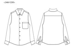 NUNO Men's Shirt: "Kinpouge" (Blue Mix)