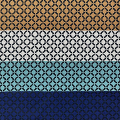 NUNO Vest: "Connect the Dots" (Camel/White/Turquoise/Navy)