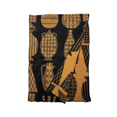 NUNO Narrow Scarf: "Water Droppers" (Black/Gold)